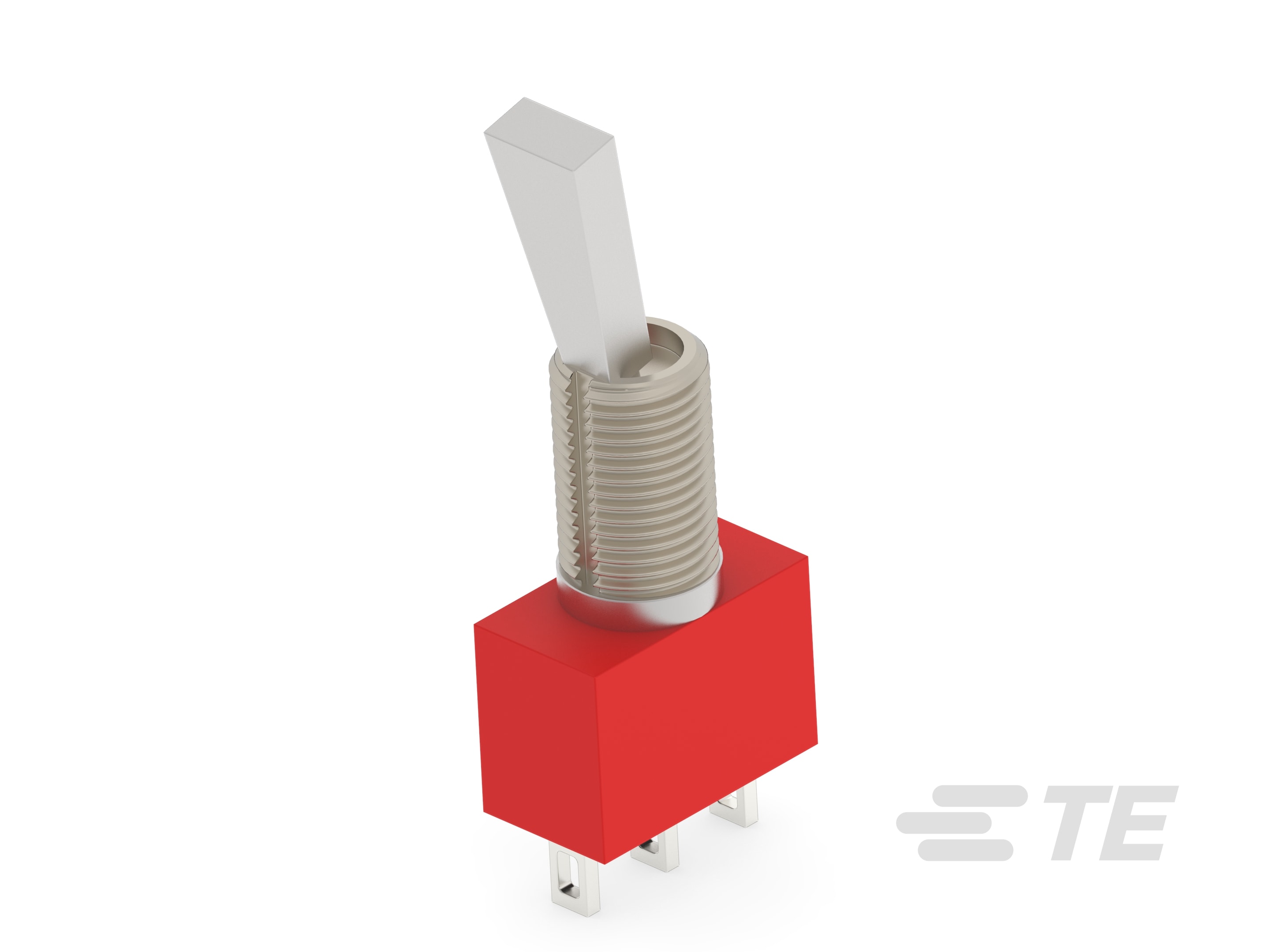 TE Connectivity Toggle Switch, Panel Mount, On-Off-(On), Single Pole - Double Throw, Wire Lug Terminal, 125V ac
