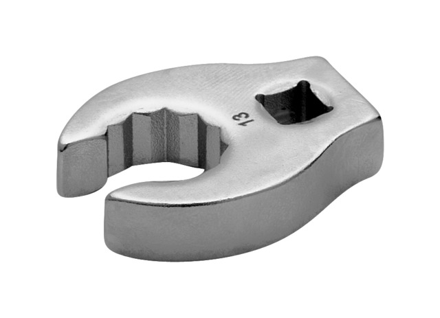 Bahco Crow Foot Crowfoot Wrench, 7/16 in Insert, 1/4 in, Chrome Finish