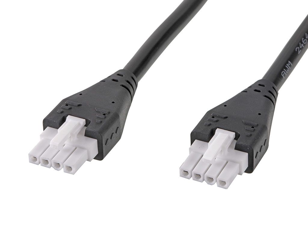 Molex 4 Way Female Mini-Fit Jr. to 4 Way Female Mini-Fit Jr. Wire to Board Cable, 500mm