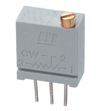 500 Ω, Through Hole Trimmer Potentiometer, Solder Pin 0.5 W Top Adjust TT Electronics/BI, 67