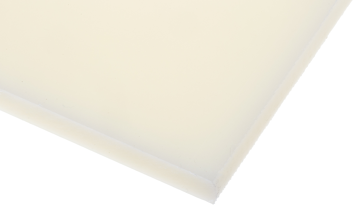 680-296 RS PRO Natural Polyamide Plastic Sheet, 500 mm x 300mm x 12 mm