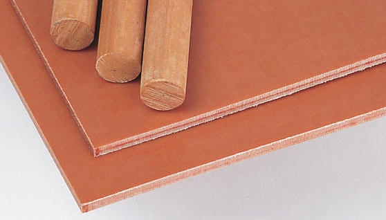 Tufnol Brown Synthetic Resin Bonded Fabric Plastic Sheet, 590 mm x 285mm x 4 mm, Weave Cotton, Phenolic Resin