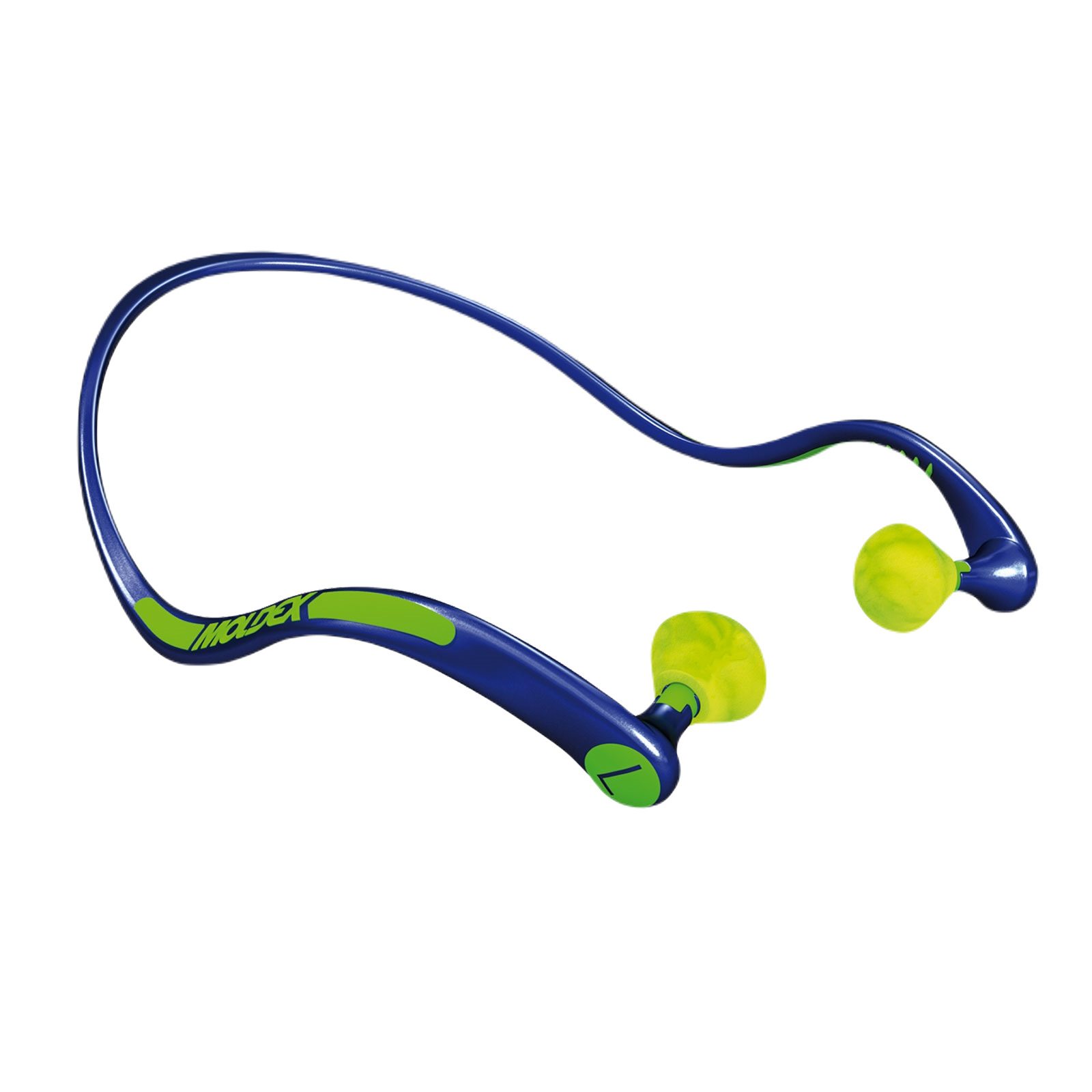 Moldex WaveBand 1K Series Yellow, Blue Reusable Ear Plugs, 24 dB Rated 8