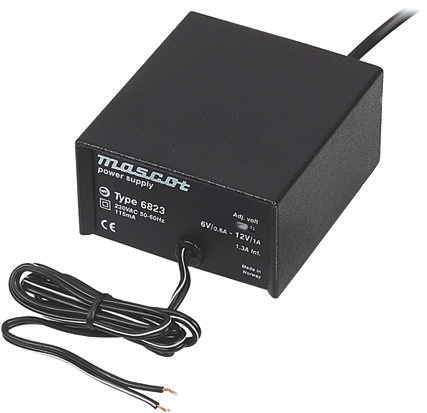 Mascot AC/DC Adapter 264V ac Output 1000 mA, 6 V
