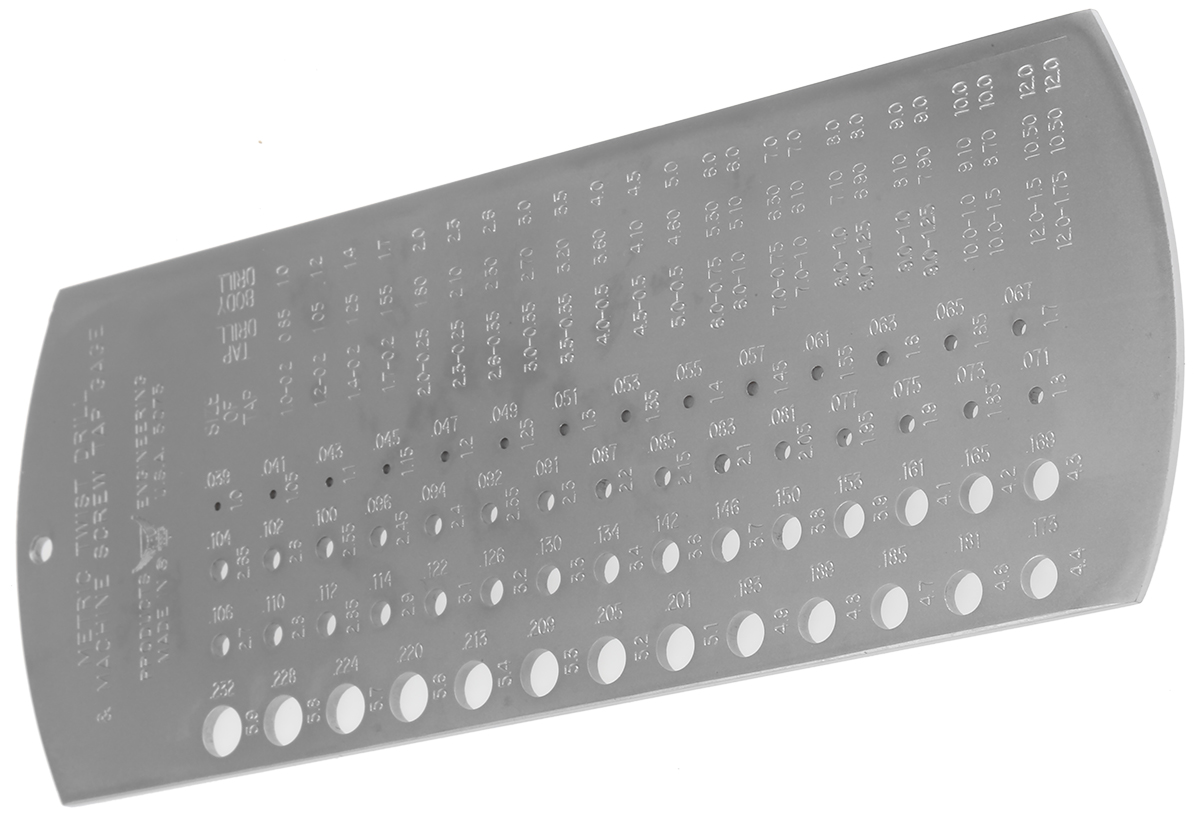 RS PRO Hole Drill & Bore Hole Gauge, Steel, 57 piece