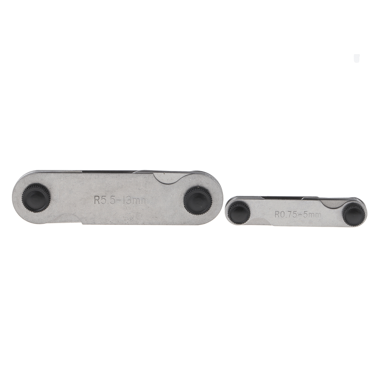 683-0759 RS PRO Radius Gauge Set Metric 16 Blades 0.5 mm 0.75 mm