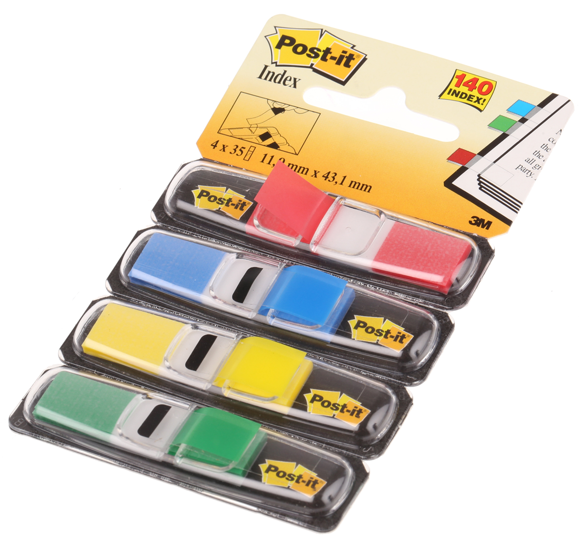 Post-It Assorted Sticky Note, 35 Notes per Pad, 43.1 mm x 11.9 mm