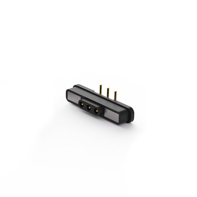 EDAC, 685,  Straight PCB 3  way Magnetic Connector, Brass  Contact Male, Solder Pin