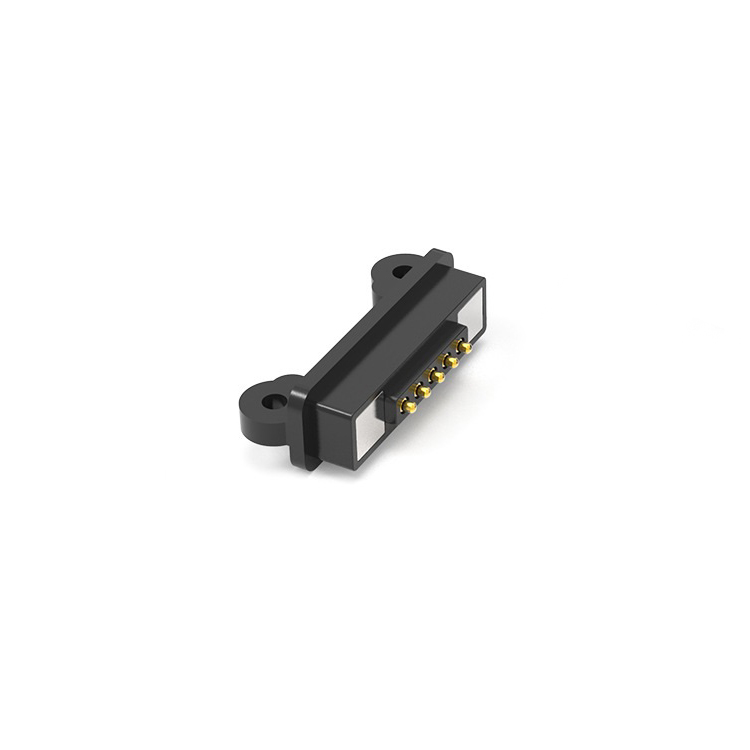 EDAC, 685,  Straight PCB 5  way Magnetic Connector, Brass  Contact Male, Solder Cup