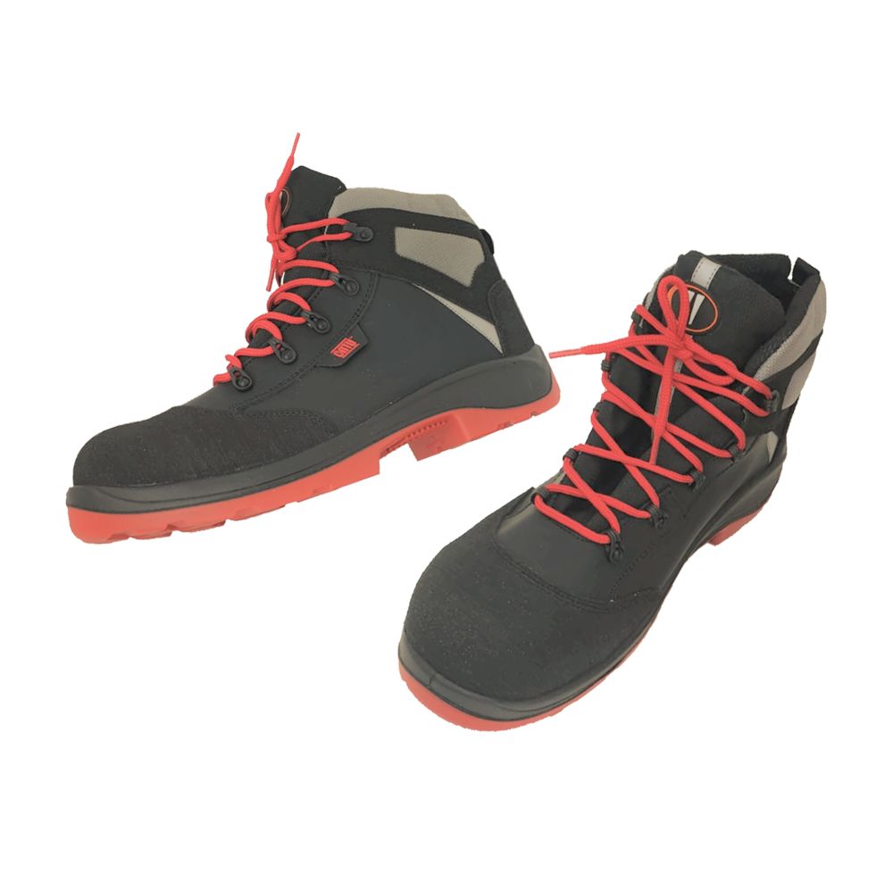 Catu MV-223 Unisex Black, Orange Toe Capped Safety Shoes, UK 10, EU 44