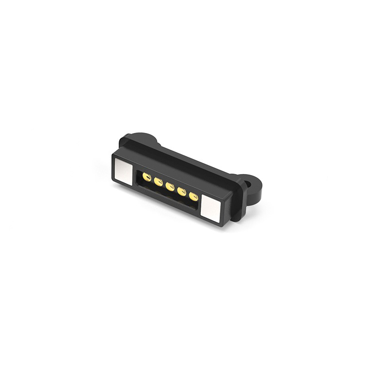 EDAC, 686,  Straight PCB 5  way Magnetic Connector Female, Solder Pin