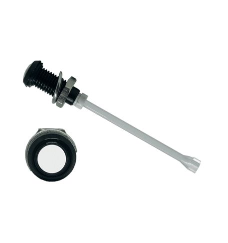 RHD-2140-F9P67PR Bivar, Panel Mount Vertical LED Light Pipe, Clear Round Lens