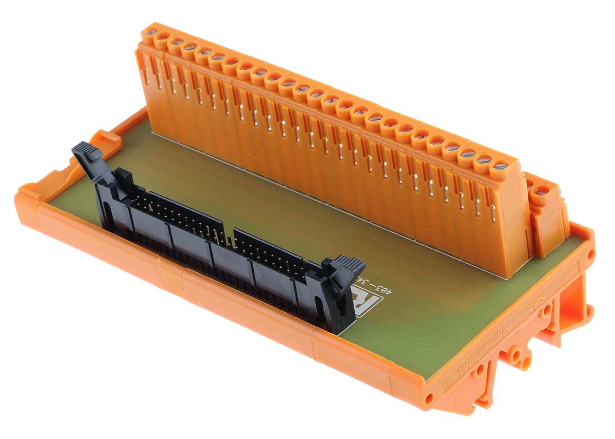403-342 RS PRO 50-Contact Interface Module, IDC Connector, DIN Rail Mount, 1A
