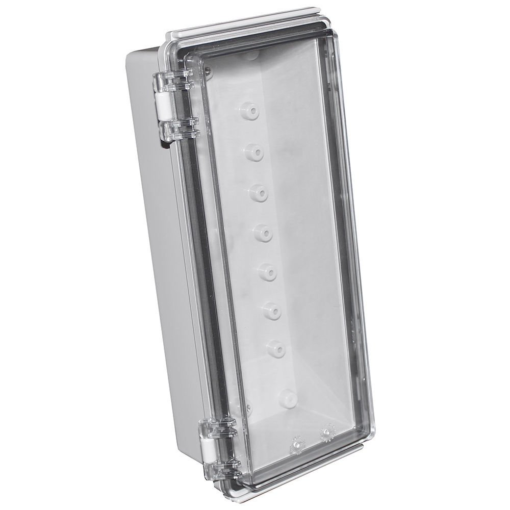 CAMDENBOSS X8 Series Grey ABS General Purpose Enclosure, IP67, IK08, Clear Lid, 260x110x100mm