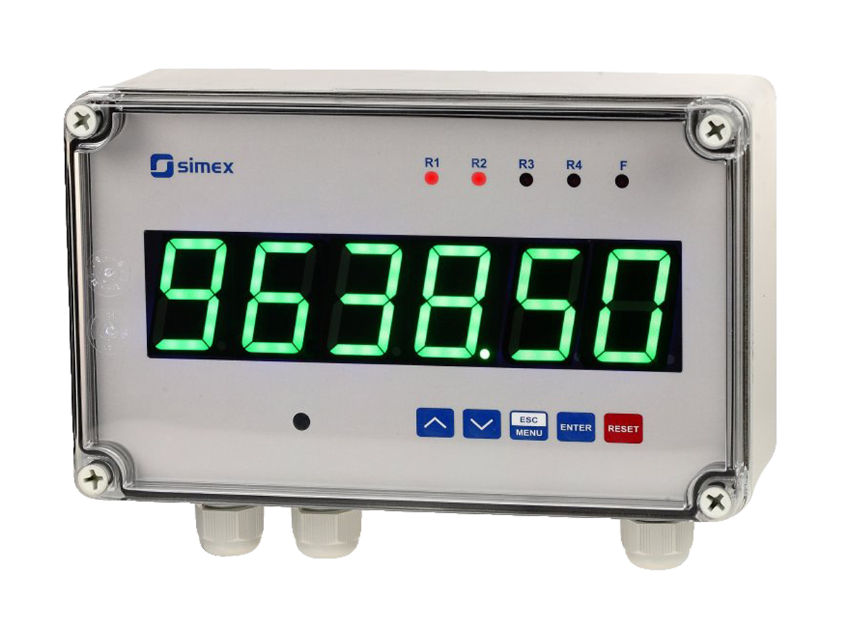 slik-638-230vac Simex SLIK-638 Counter, 6 Digit LED, 90Hz, 230 V ac