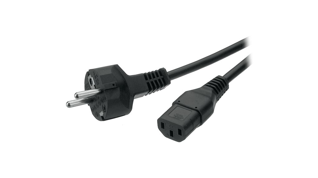 Feller, 2.5 m 3 Core Power Cable, Grey Polyvinyl Chloride