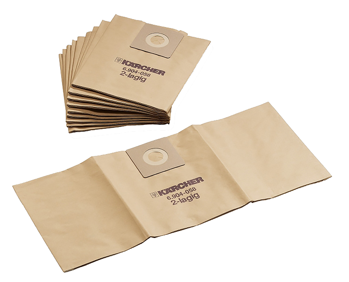 Karcher Vacuum Bag, For Use With Wet and Dry Vacuum Cleaner Nt 35/1 Tact Te, Wet and Dry Vacuum Cleaner Nt 35/1 Ap, Wet