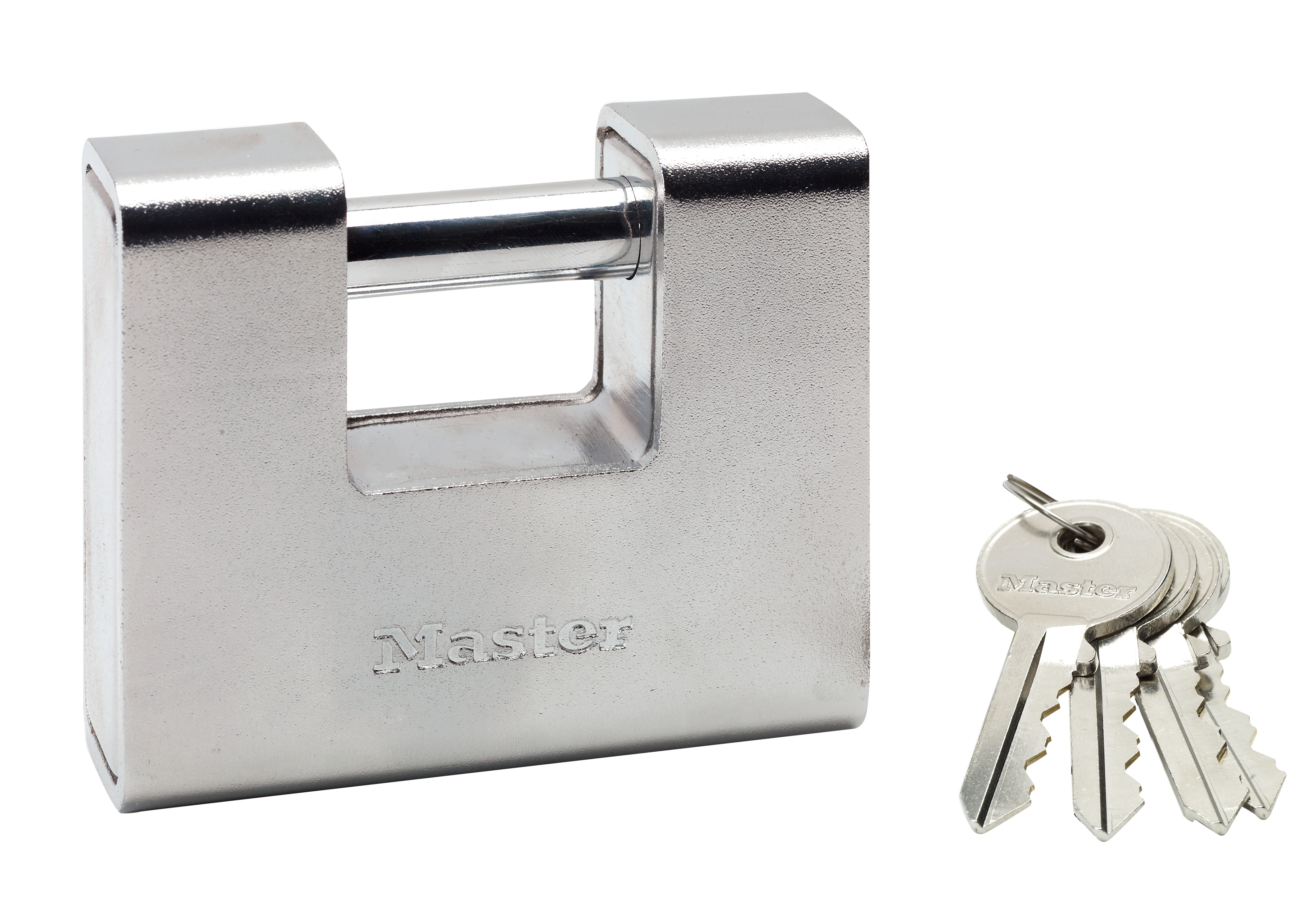 Master Lock Padlock Zinc Padlock Weatherproof Keyed Alike, 12 mm Shackle, 90 mm Body