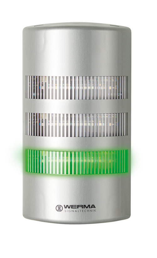 Werma FlatSIGN Series Yellow, Red, Green Signal Tower No Sounder Component, 3 Lights 24V Wall