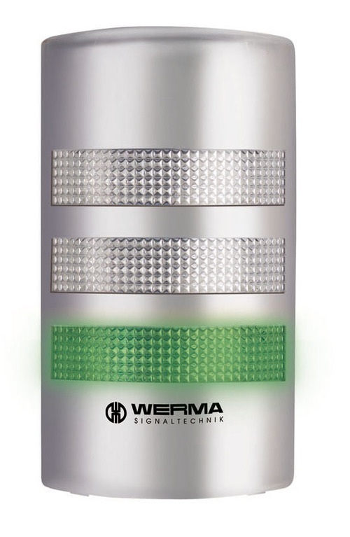 Werma FlatSIGN Series Green, Yellow, Red Signal Tower No Sounder Component, 3 Lights 230V Wall