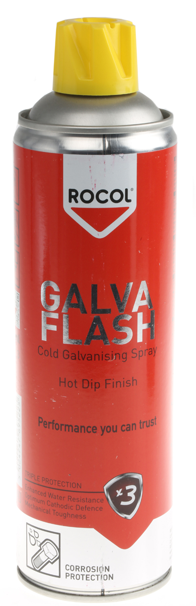 Rocol 500 ml Grey Gloss Galvanised Spray Paint