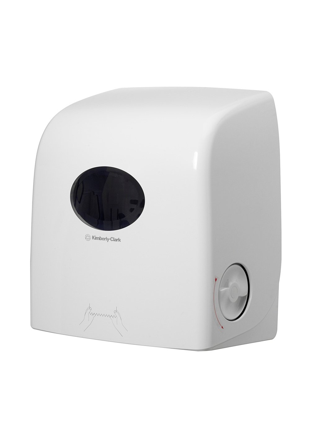 Aquarius Stainless Steel White Wall Roll Towel Paper Towel Dispenser, 318 mm x 191 mm x 19.8cm