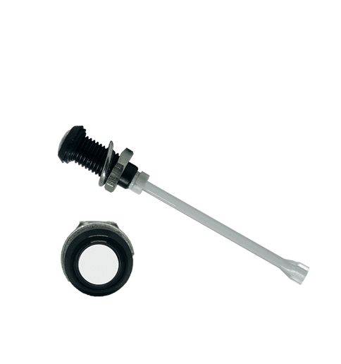 RHD-1140-F9P67PR Bivar, Panel Mount Vertical LED Light Pipe, Clear Round Lens