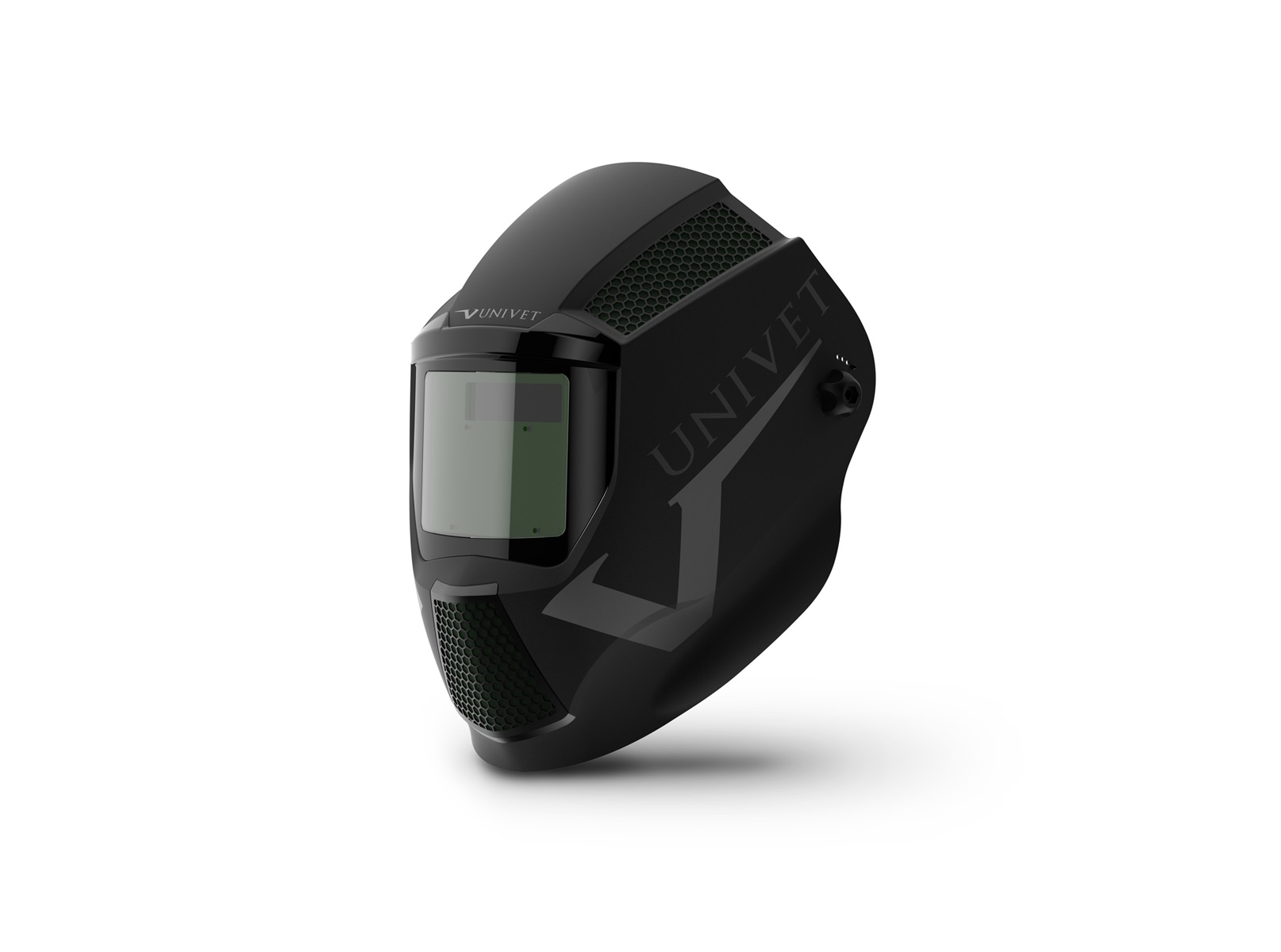 Univet MASTR Replaceable Laser Welding Helmet, Shade 4 to 8, Shade 9 to 13 Auto Darkening Lens Adjustable Headband