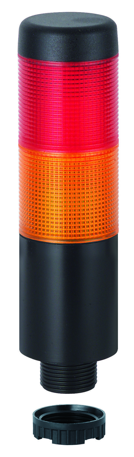 Werma Kompakt 37 Series Yellow, Red Andon Light Kit No Sounder Component, 2 Lights 12V Built-In