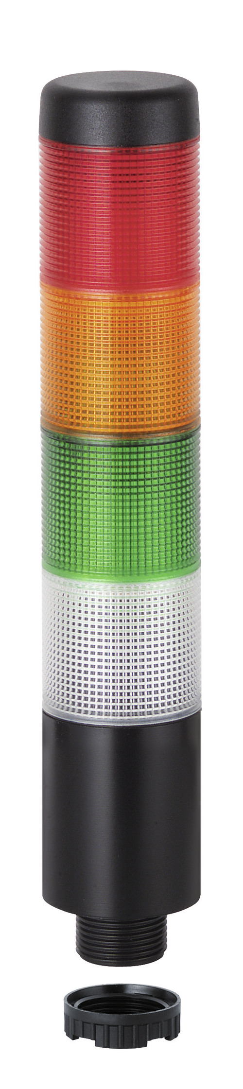 Werma Kompakt 37 Series Clear, Green, Red, Yellow Signal Tower Buzzer, 4 Lights 24V Base