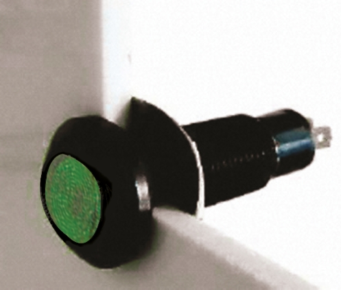 Marl 698 Series Series Panel Mount LED Indicator, Green Panel Mount Indicator, Solder Tab Termination 28V dc 16 mA,