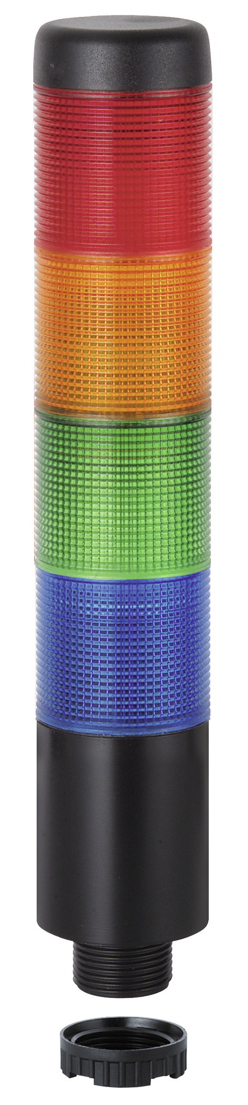 Werma Kompakt 37 Series Blue, Red, Green, Yellow Signal Tower Buzzer, 4 Lights 24V Base