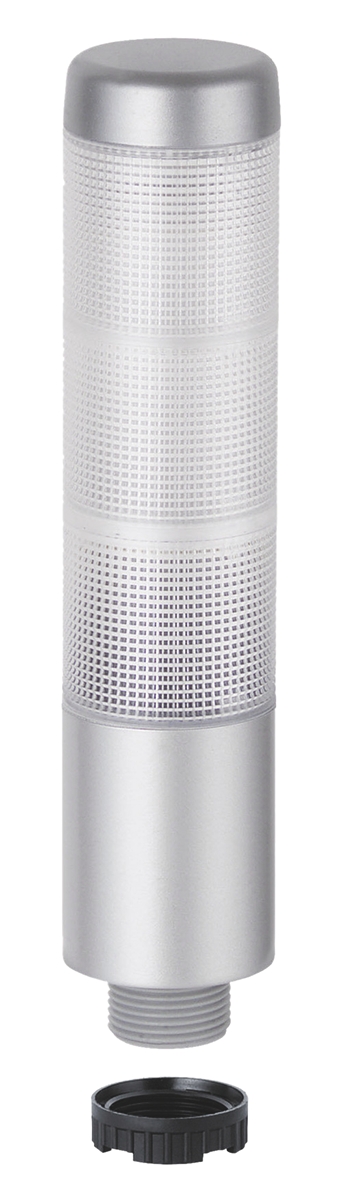 Werma Kompakt 37 Series Red, Green, Clear, Yellow Signal Tower Buzzer, 3 Lights 24V ac/dc Base, Hole, Bracket