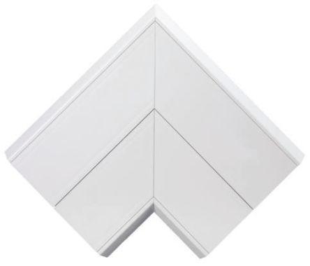 Schneider Electric uPVC 210 x 52mm Cable Trunking Flat Angle Cableline