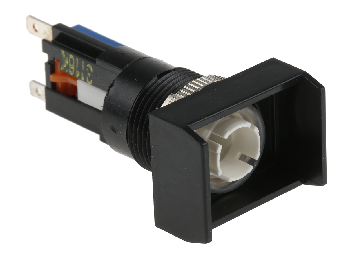 501015-600 Saia-Burgess Push Button Switch, Momentary, Panel Mount, 16.2mm Cutout, SPDT, 250V ac, IP67