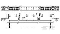 TE Connectivity 530882 Series Board PCB Header, 30 Contact(s), Unshrouded