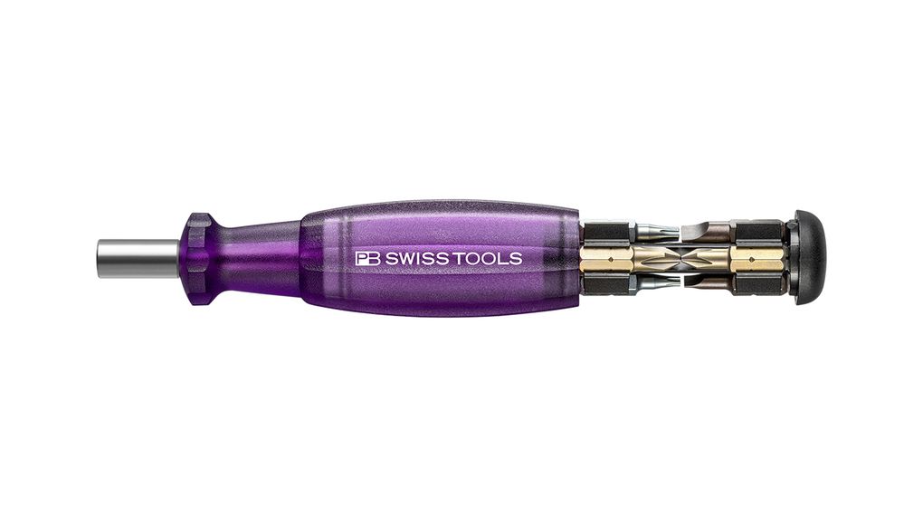 PB SWISS TOOLS Bit And Screwdriver Set 9 Pieces, Hexagon