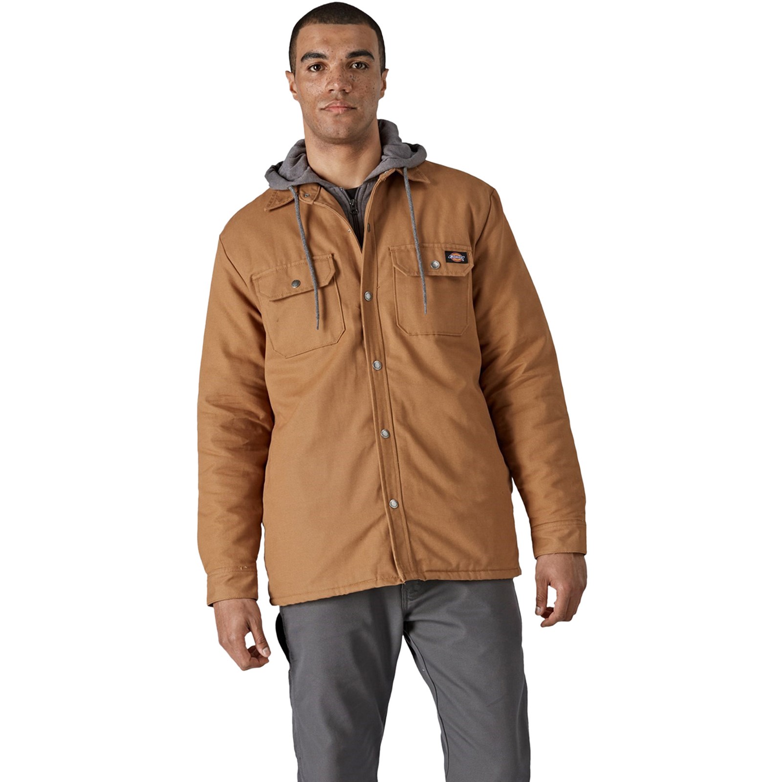 dk0a4xtibd01 Dickies DK0A4XTI Brown Shirt, UK XXL, EU XXL
