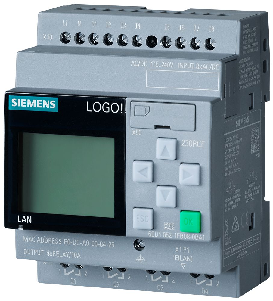 Siemens SIPLUS LOGO! Series Logic Module, Relay Output, 8-Input, Digital Input