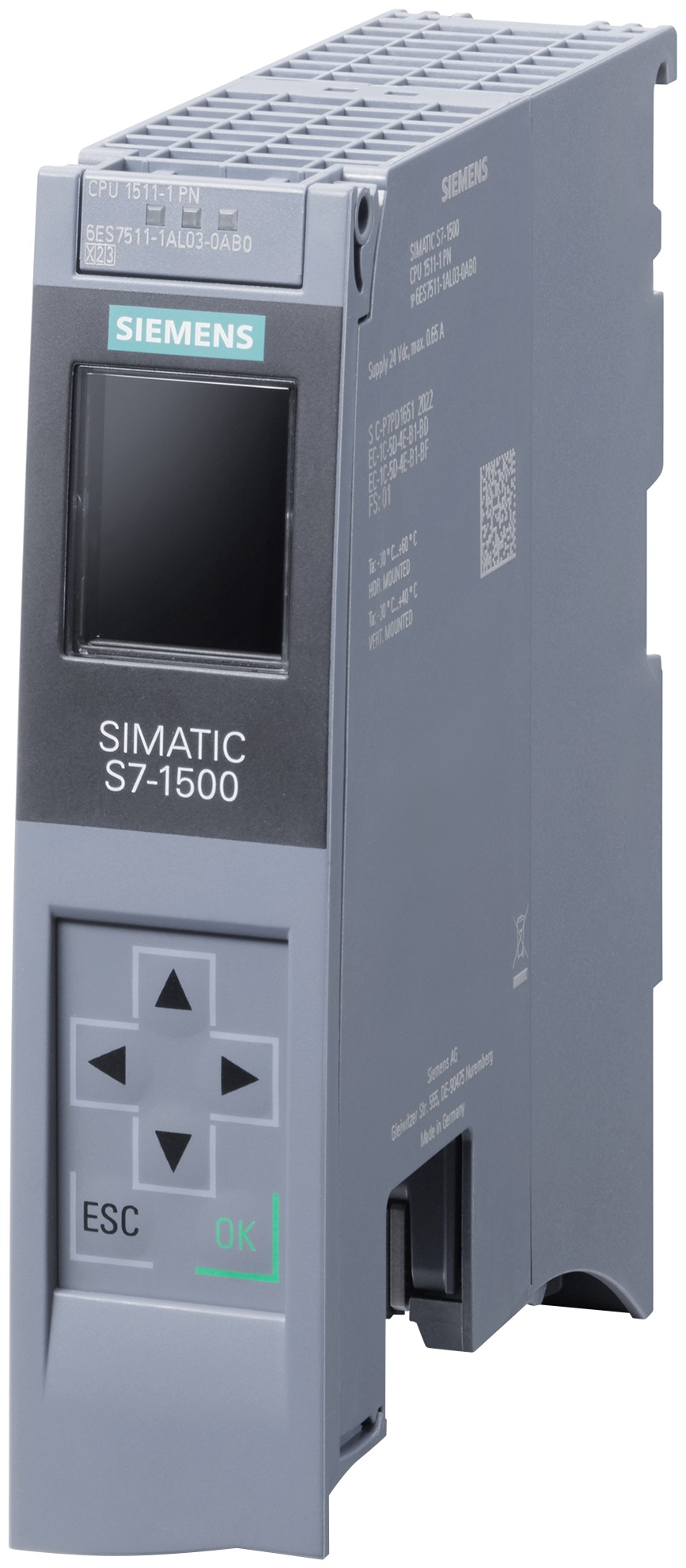 Siemens S7-1500 Series Controller, Voltage Output, 20-Input20 Outputs