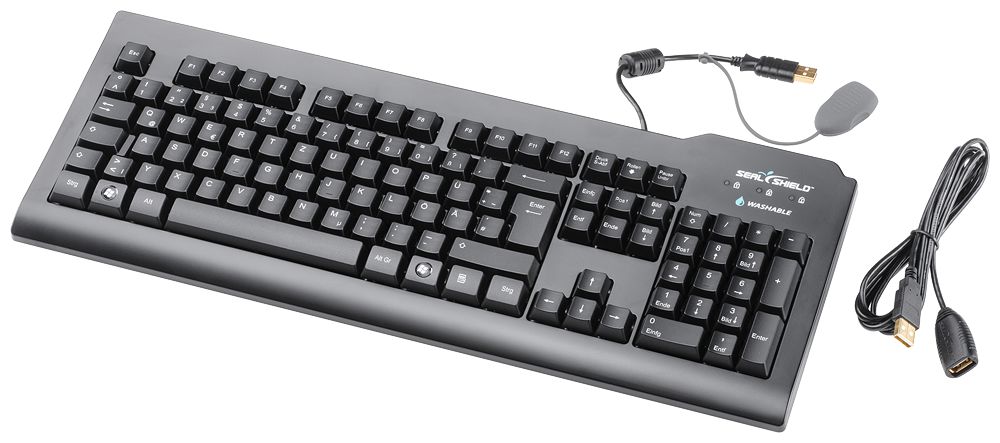 Siemens 6AV68810AU141AA0 Wired USB 2.0 Standard Keyboard, QWERTY (US), Black