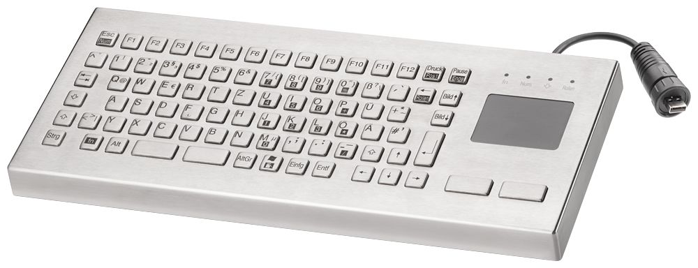 Siemens 6AV68810AU141DB0 Wired USB 2.0 Standard Keyboard, QWERTY (US), Grey