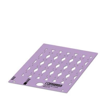 Phoenix Contact US-WMTB Cable Binder Cable Marker, Violet, Pre-printed "Unlabeled", 13mm Cable, for Conductor And
