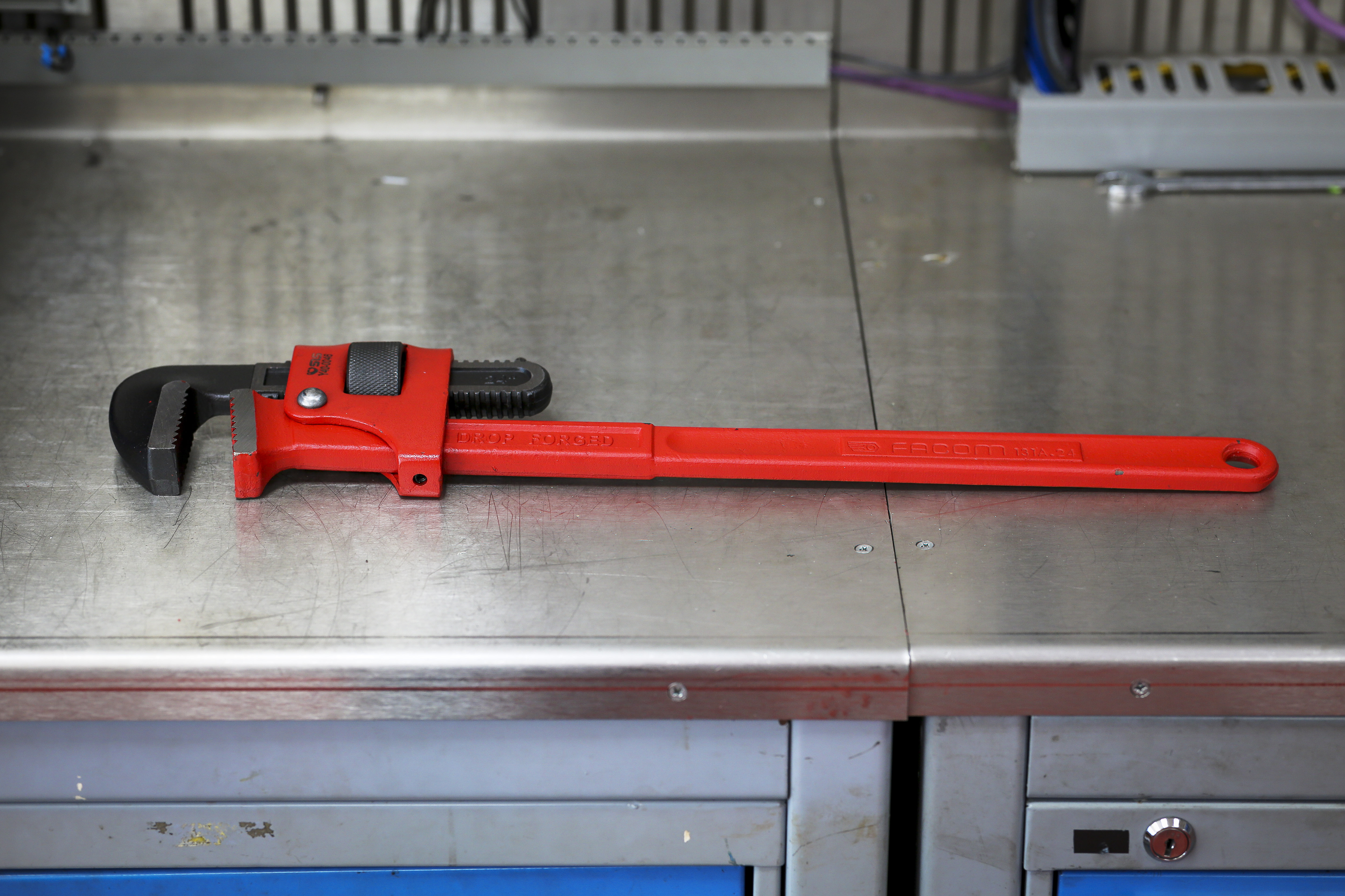 131a24sls Facom 131A.24SLS Pipe Wrench, 600 mm Overall