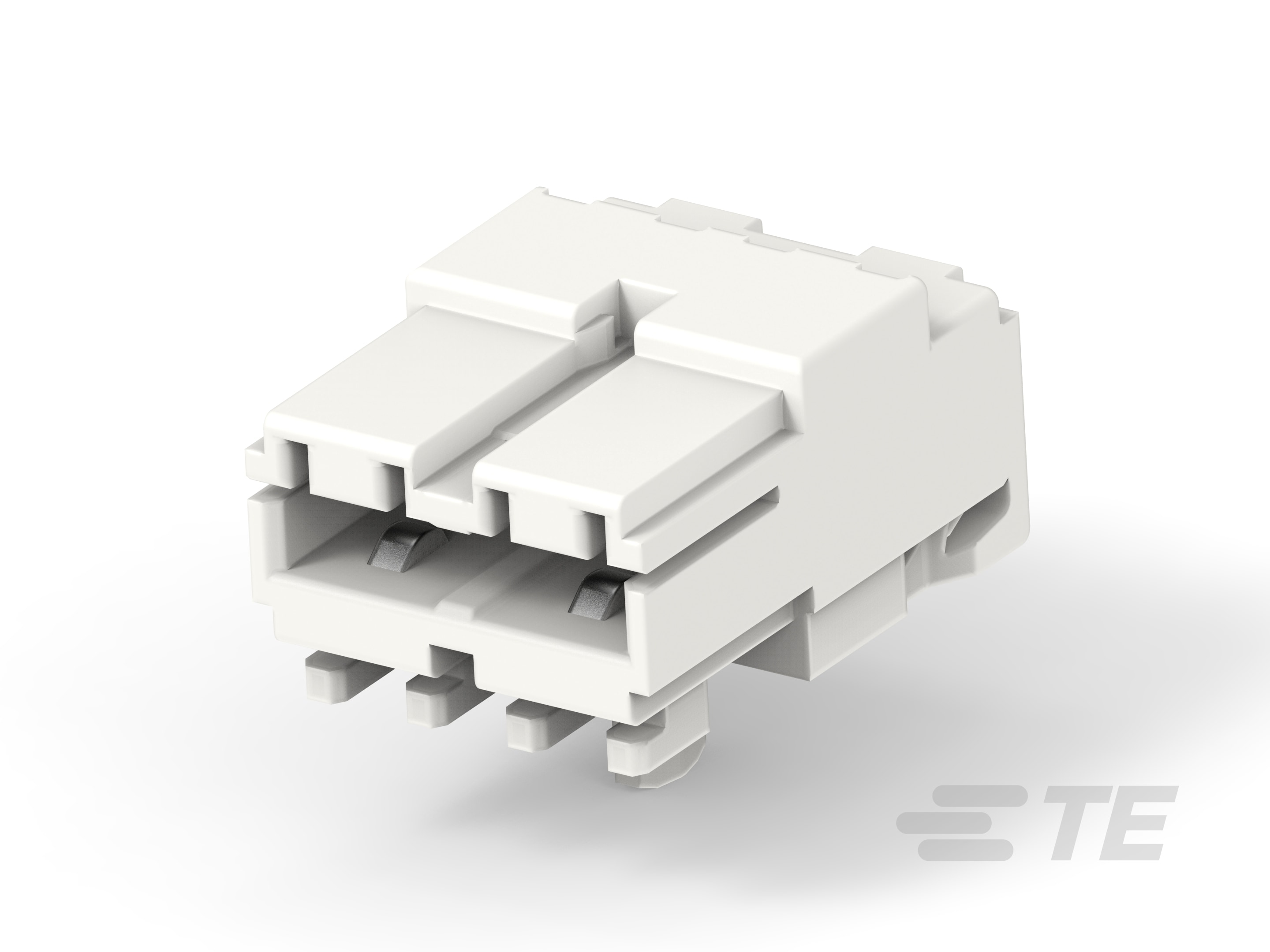 TE Connectivity 3-153 Series Right Angle Receptacle Edge Connector, Cable Mount, 2-Contacts, 5mm Pitch, 1-Row, IDC