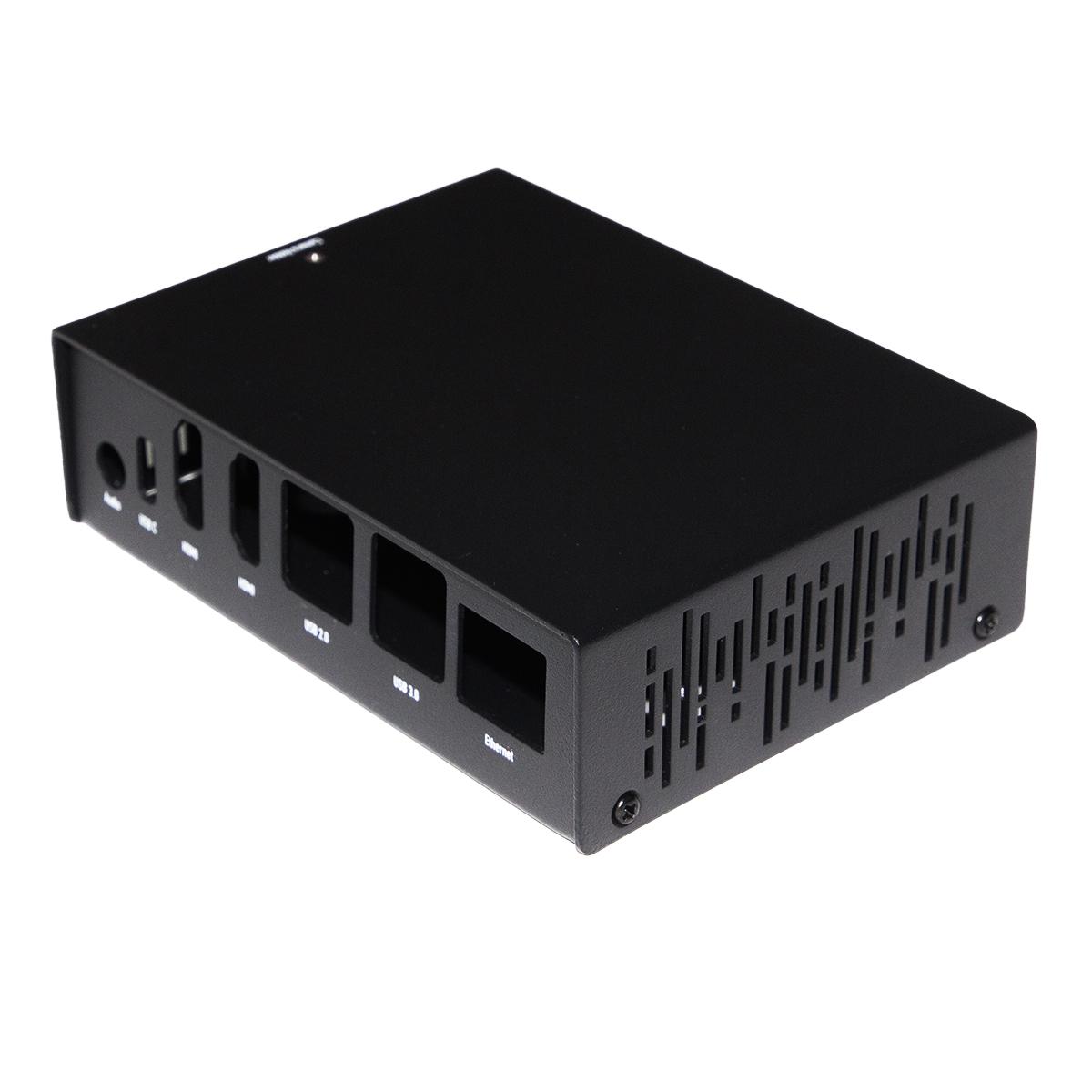Okdo Metal ROCK SBC Case for use with ROCK 5 Model B Single Board Computer, Black
