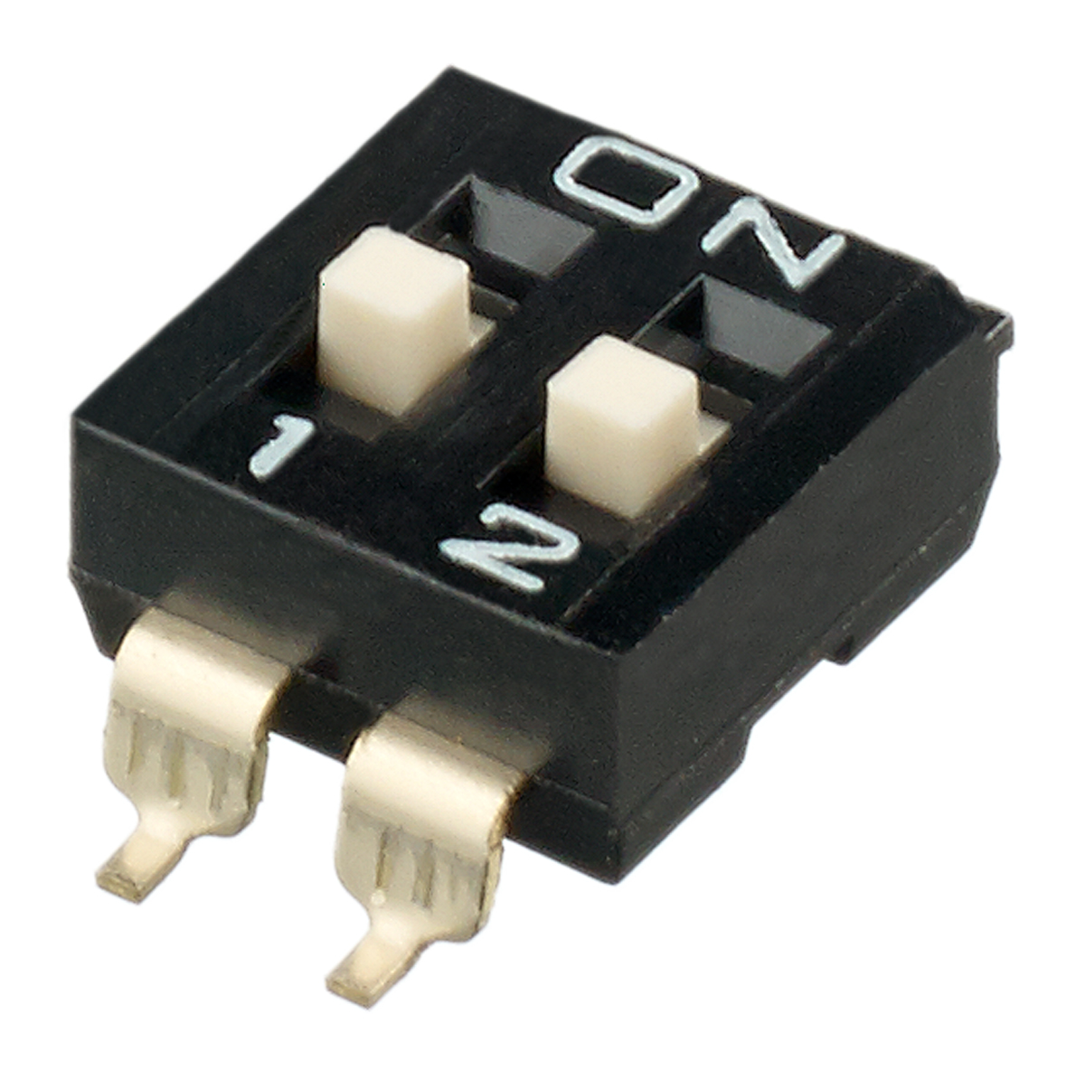 Apem 2 Way Surface Mount DIP Switch SPST, Raised Actuator Slide Actuator