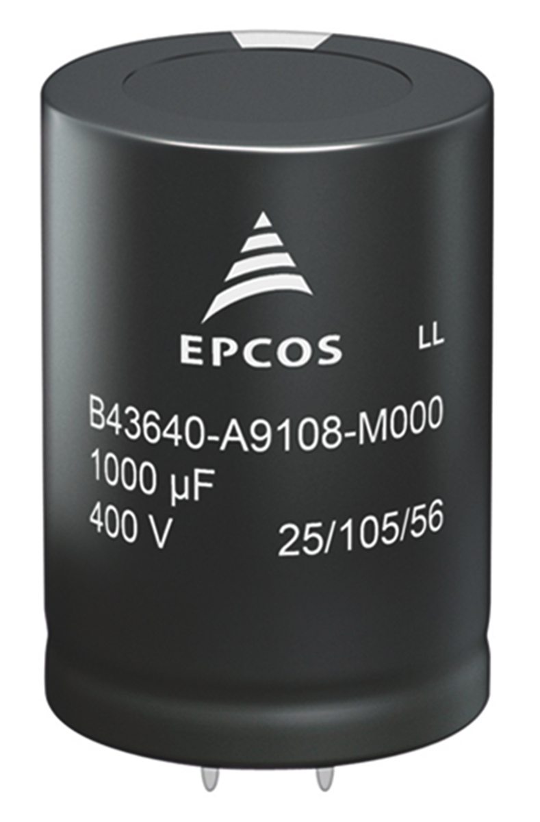 EPCOS 270μF Aluminium Electrolytic Capacitor 400V dc, Snap-In - B43644C9277M060