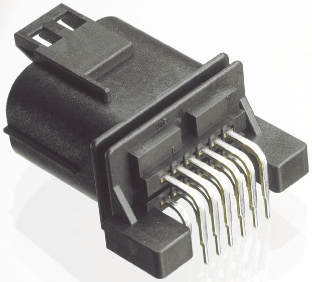 JAE MX23A Series Right Angle Through Hole PCB Header, 12 Contact(s), 2.5 mm Pitch, 2 Row, Shrouded