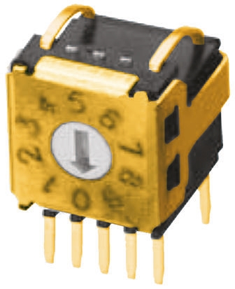 Omron 16 Way Through Hole DIP Switch, Rotary Flush Actuator